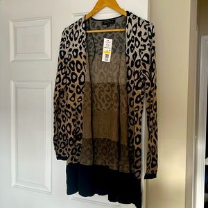 Ombré leopard cardigan - NWT